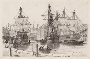 London Docks by Henry Moses