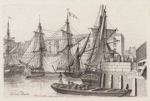 London Docks by Henry Moses