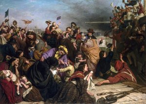 Farewell of Immigrants on a Dock in the Thames by Henry Nelson O