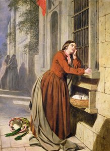 Mother Depositing Her Child in the Foundling Hospital in Paris, c.1855-60