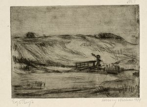 Landscape with a Man by a Bridge