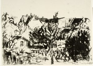View Over Gardens and Houses by Henry Nielsen