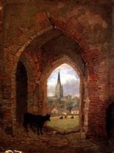View through the Archway of the Cow Tower, Norwich by Henry Ninham