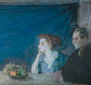 Portrait of Mr. and Mrs. Atherton Curtis with Still Life