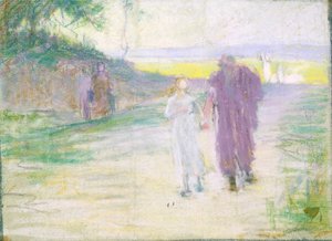 Study for Flight to Egypt by Henry Ossawa Tanner