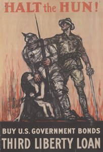 Halt the Hun! Buy US Government Bonds, Third Liberty Loan, c.1918