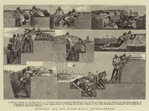 Infantry and the Spade, Hasty Entrenchments by Henry Payne