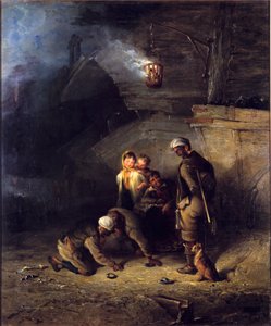 Pitmen Playing at Quoits