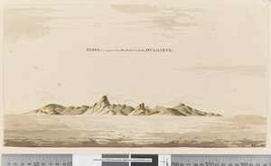 Eimeo as it Appears from Matavai Bay, Otahiete, 1768-75