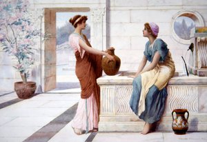Gossip, c.1895 by Henry Ryland
