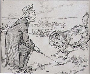The Surprised Golfer, Illustration from 