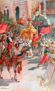 The Procession of the Holy Carpets Past the Prince and Princess of Wales at Cairo, February 5th, 1869