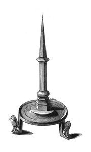 Bronze candlestick, late 13th-early 14th century, 1843