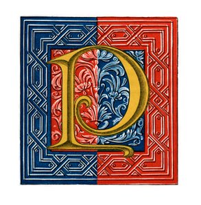Initial letter P by Henry Shaw