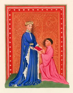 Occleve Presenting his Book to Henry V, c.1410 by Henry Shaw