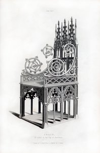 Solid Silver Throne, 1397, 1843 by Henry Shaw