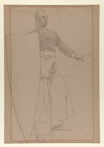 Untitled [Graphite Study of Mural Decoration in the Board Room of the Prudential Life Insurance Building in Newark, New Jersey] by Henry Siddons Mowbray
