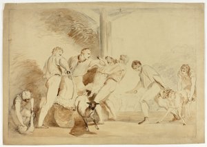 Shearing the Sheep by Henry Singleton