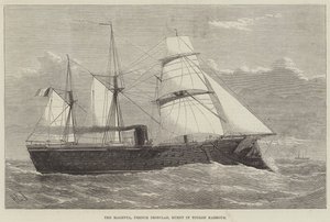 The Magenta, French Ironclad, Burnt in Toulon Harbour by Henry Spernon Tozer