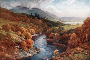 River Awe Flowing to Loch Etive, Argyllshire