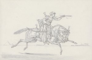 A Charging Mameluke firing a pistol by Henry Thomas Alken