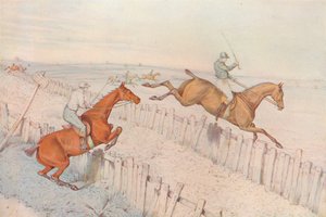 A Steeplechase: Going over an old blind roadway, and doing it well: even betting