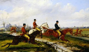 Hunting Scene by Henry Thomas Alken