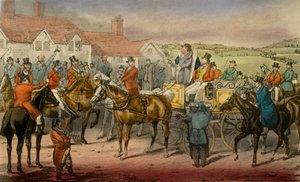 Mr. Jorrocks Declares His Inability to Subscribe to the Surrey Stag-Hounds, 1838 by Henry Thomas Alken