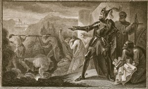 Edward I Removing the Stone from Scone, Engraved by Neagle, Illustration from David Hume