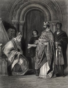 Henry II presenting the Pope