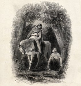 King Cormac and the Fair Eithne, engraved by J.Rogers, from 