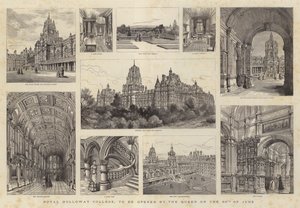 Royal Holloway College, to be opened by the Queen on the 30 June