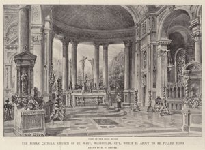 The Roman Catholic Church of St Mary, Moorfields, City, which is about to be pulled down by Henry William Brewer