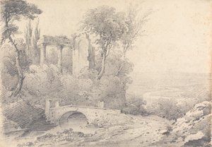 Landscape with Ruins and Bridge