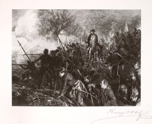 Frederick and His Men at Hochkirch by Henry Wolf