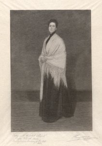Lady with the White Shawl by Henry Wolf