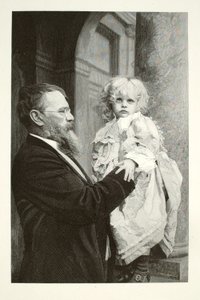 Lenbach and His Child by Henry Wolf