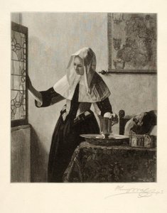 Young Woman at a Window by Henry Wolf