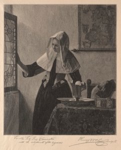 Young Woman at a Window by Henry Wolf