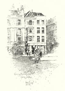 Crown and Anchor, kept by Thomas Simpkin, The Strand, London by Herbert (after) Railton