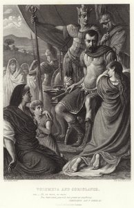 Volumnia and Coriolanus, Coriolanus, Act V, Scene III by Herbert Alfred Bone