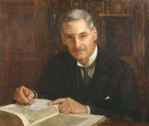 Portrait of Percy Stafford Allen, President of Corpus Christi College, Oxford and Erasmian Scholar