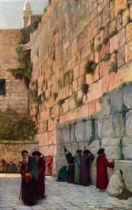 The Wall of Lamentation, Jerusalem by Herbert Gustave after Schmalz