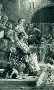 Scene in Hall of a Highland Chieftain in the seventeenth century by Herbert James Draper