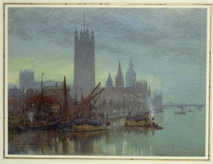 Twilight from Lambeth Bridge
