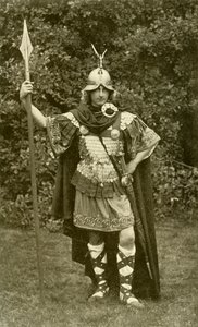 King Arthur Wearing Costume of British Chieftain, Sixth Century AD by Herbert Norris