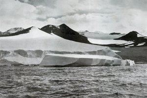 A Berg Calving from a Glacier at Cape Crozier