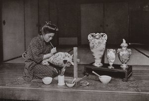 A Pottery Painter by Herbert Ponting