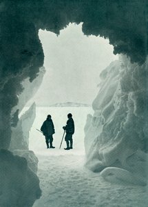 An Ice Grotto - Tent Island in Distance Captain Scott and Wright