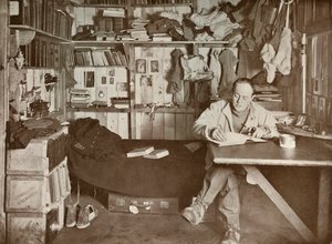 Captain Scott in His Den